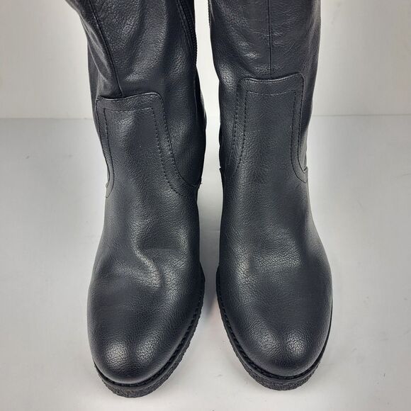 Zodiac Iggy Womens Wedge Tall Knee High Boots Side Zip Black size 8M - Picture 13 of 16